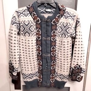 Vintage Dale of Norway Thick Wool Sweater Knit Fair Isle Ski Made In Norway⛷️